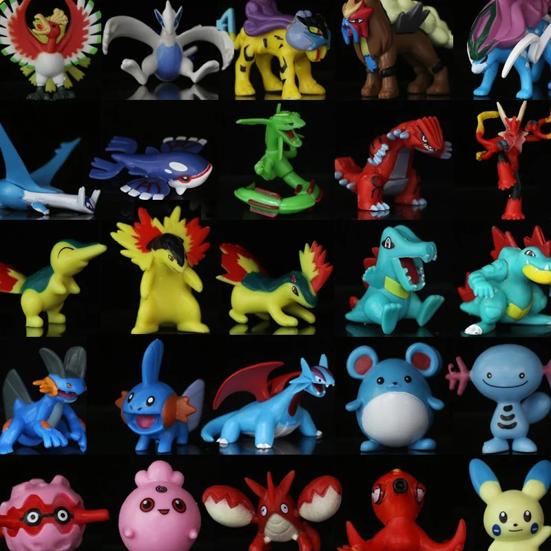 Коллекционная Фигурка Pokemon третьего поколения Entei Lugia Kyogre Groudon Rayquaza базавр