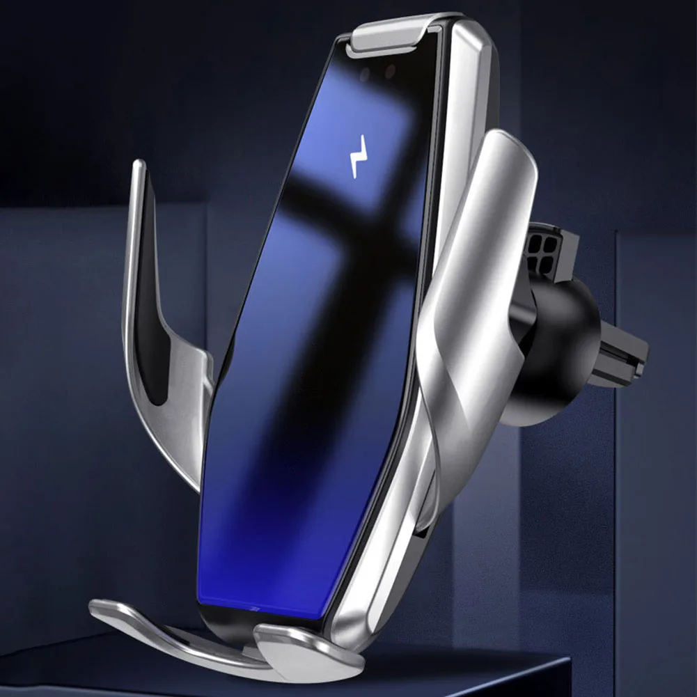 15W Automatic Clamp Car Wireless Charger Infrared Sensing Air Vent Mount Phone Holder for iPhone 11 Pro Max Samsung Note 10 Plus
