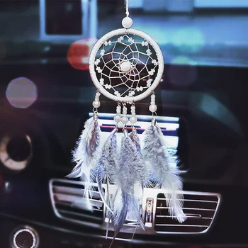 

Car Pendant Car Interior Decoration Dreamcatcher High-end Car Rearview Mirror Ornament Feather Car Hanging Jewelry Decorations