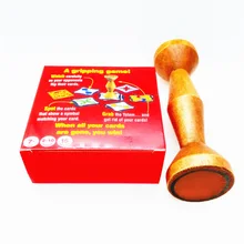 Настольная игра с английскими правилами деревянные джунгли Тотем быть первым, чтобы захватить Тотем бегать скорость лес для доска Семейная Игра