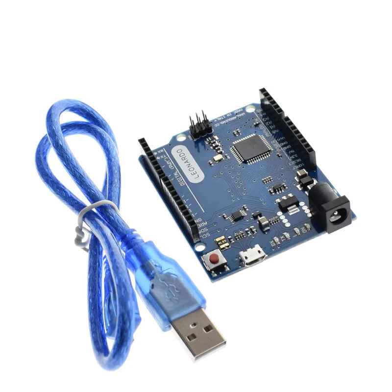 Макетная плата Leonardo R3 с микроконтроллером Atmega32u4 макетная USB кабелем совместимая