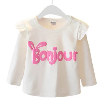 

Spring Autumn Casual Fashion Baby Girl T-Shirt Long Sleeve Letter Pattern Top Kids Blouse