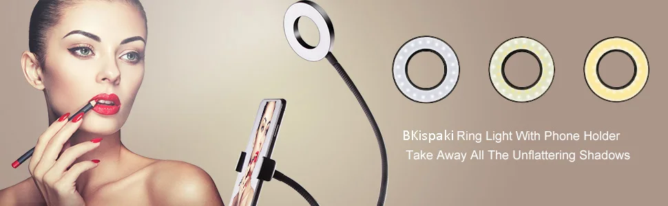 ringlight with phone clip
