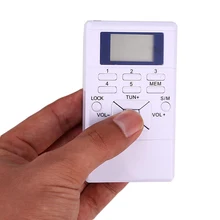 Mini FM Radio with Earphone Digital Display Dual Channel Single Band Portable Radio New Arrival