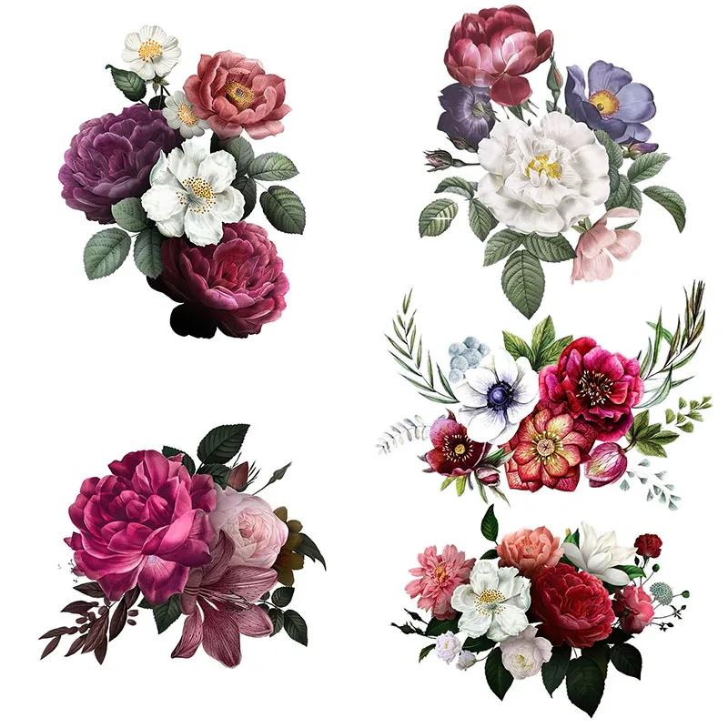 Three Ratels QCF38 Elegant classical bouquet home decoration Poster in the corner of living room refrigerator Toilet sticker | Дом и сад