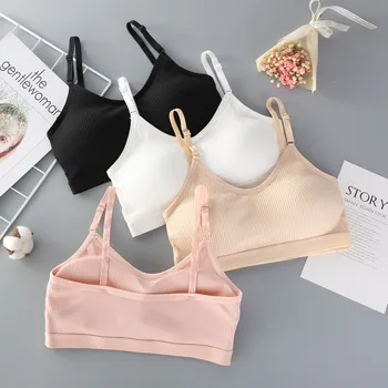 

Women Cup Ring-Free Sports Removable Cotton Bra Casual Solid color Bra Fitness Breathable Women Bra бюстгальтер