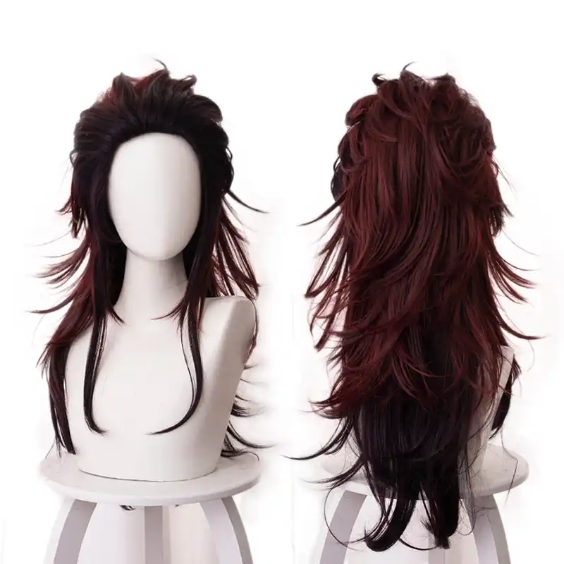 Anime Demon Slayer Kimetsu No Yaiba Sabito Wig Cosplay Costume Men 