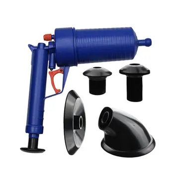 

Air Power Drain Blaster Gun High Pressure Powerful Manual Sink Plunger Opener Cleaner Pump For Toilets Showers