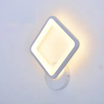 

Bedside wall lamp bedroom solid wood rotating aisle corridor corridor Nordic living room led wall painting bedside lamp