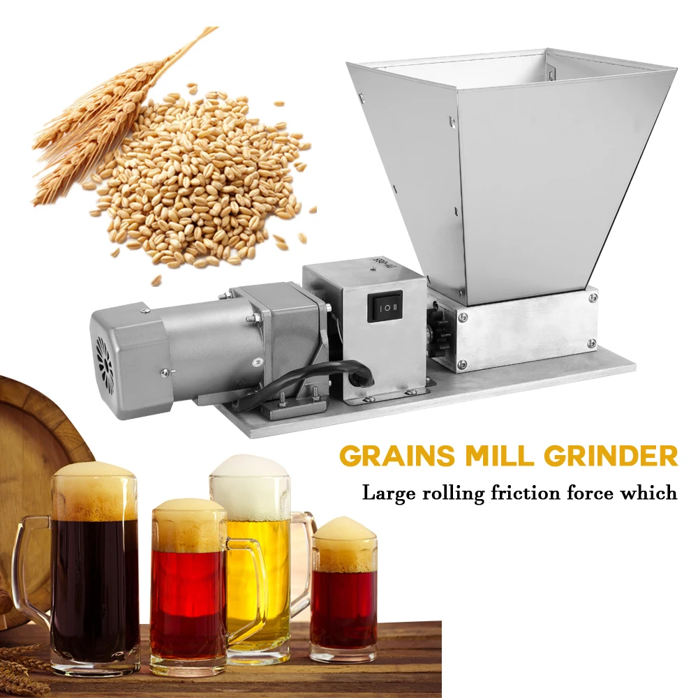 

Whole Grains Mill Grinder Food Processor Superfine Large Manual Powder Machine Stainless Steel Malt Corn Grain Crusher 2 Rollers