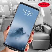 Высокое качество, 6800 мА/ч, внешний аккумулятор, чехол для meizu 16th, запасная батарея, зарядка для meizu 16th Plus, чехол с батареей