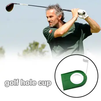 

Golf Putting Green Regulation Cup Hole Flag Indoor Training Home Trainer Aids Yard Practice Outdoor U2I8
