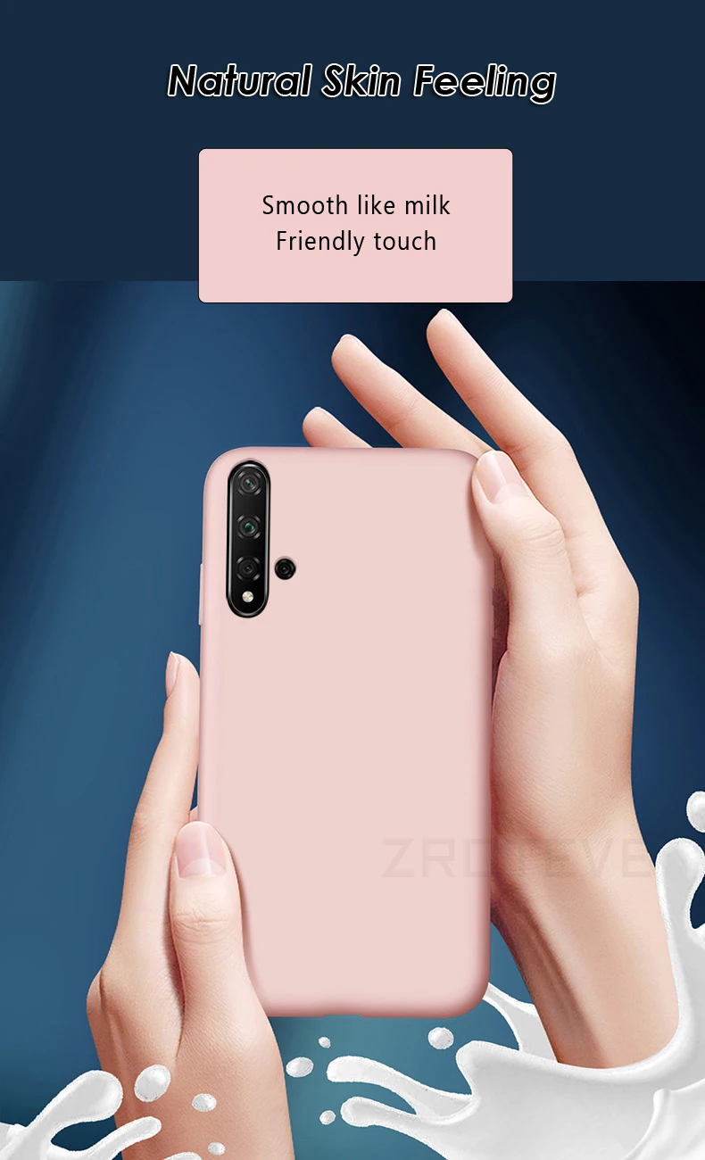Nova 5 5i 5T чехол ZROTEVE жидкий силиконовый чехол для huawei Nova 5 5i Pro Чехол Nova5 Pro гладкий Чехол для huawei Nova 5T 5Z чехол