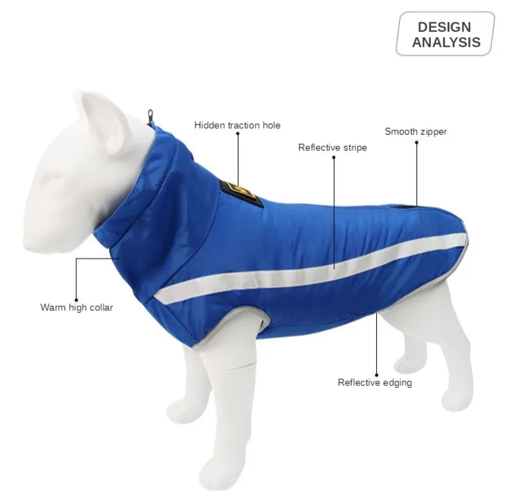 Winter Warm Dog Clothes Waterproof - Reflective