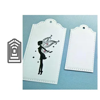 

Metal Cutting Dies 5pc label Crafts Stencil For DIY Scrapbooking Paper/photo Cards Embossing Die