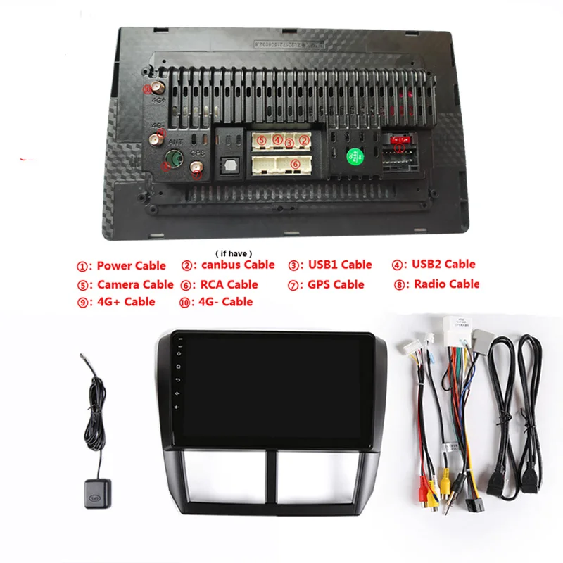 Perfect 9" 2.5D IPS screen Android 8.1 Car DVD Multimedia Player GPS For Subaru Forester 2008 2009 2010-2012 audio car radio stereo navi 22