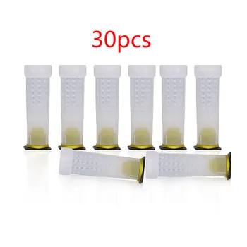 

New 30 Pcs Queen cell cup Cage Protection Bee Breeding Abutment Equipment Beekeeping Tools Insectary Box