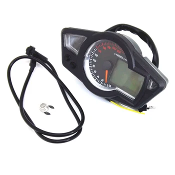 

22000RPM ABS Cycling Meter Tachometer Gauge Motorcycle Accessories LCD Digital Outdoor Backlight Replacement Parts Easy Install