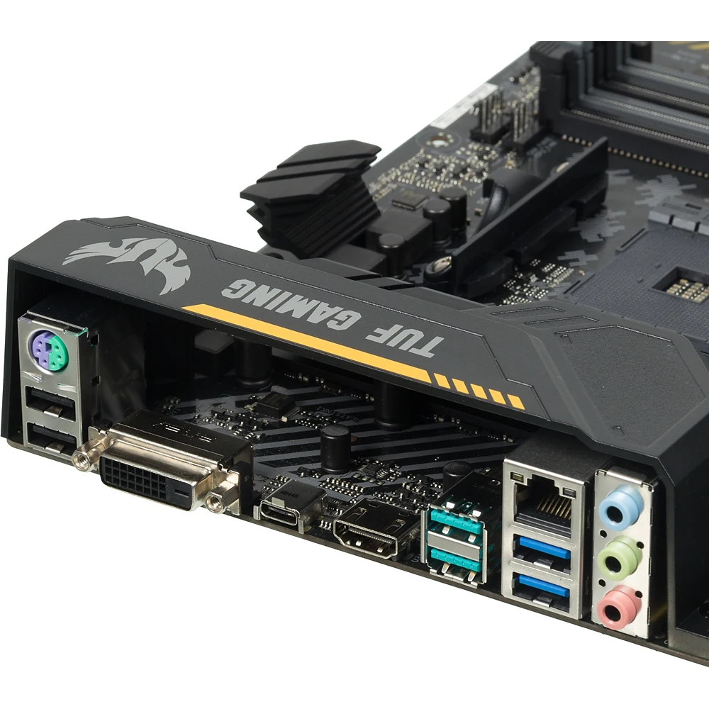 Материнская плата Asus TUF X470-PLUS GAMING Soc-AM4 AMD X470 4xDDR4 ATX AC`97 8ch(7.1) GbLAN RAID+DV
