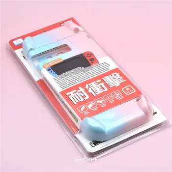 

Gradients Color Crystal Case Ultra-thin Protective Cover Housing & Joystick Thumb Grips Caps for Nintend Switch Game Console