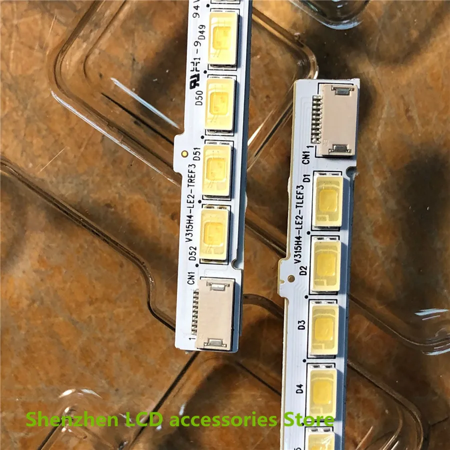2Pieces/lot  100%NEW V315H3-LE2-TLEF3/TREF3 V315H4-LE2-TREF3  LCD TV backlight bar 360MM 52LEDs