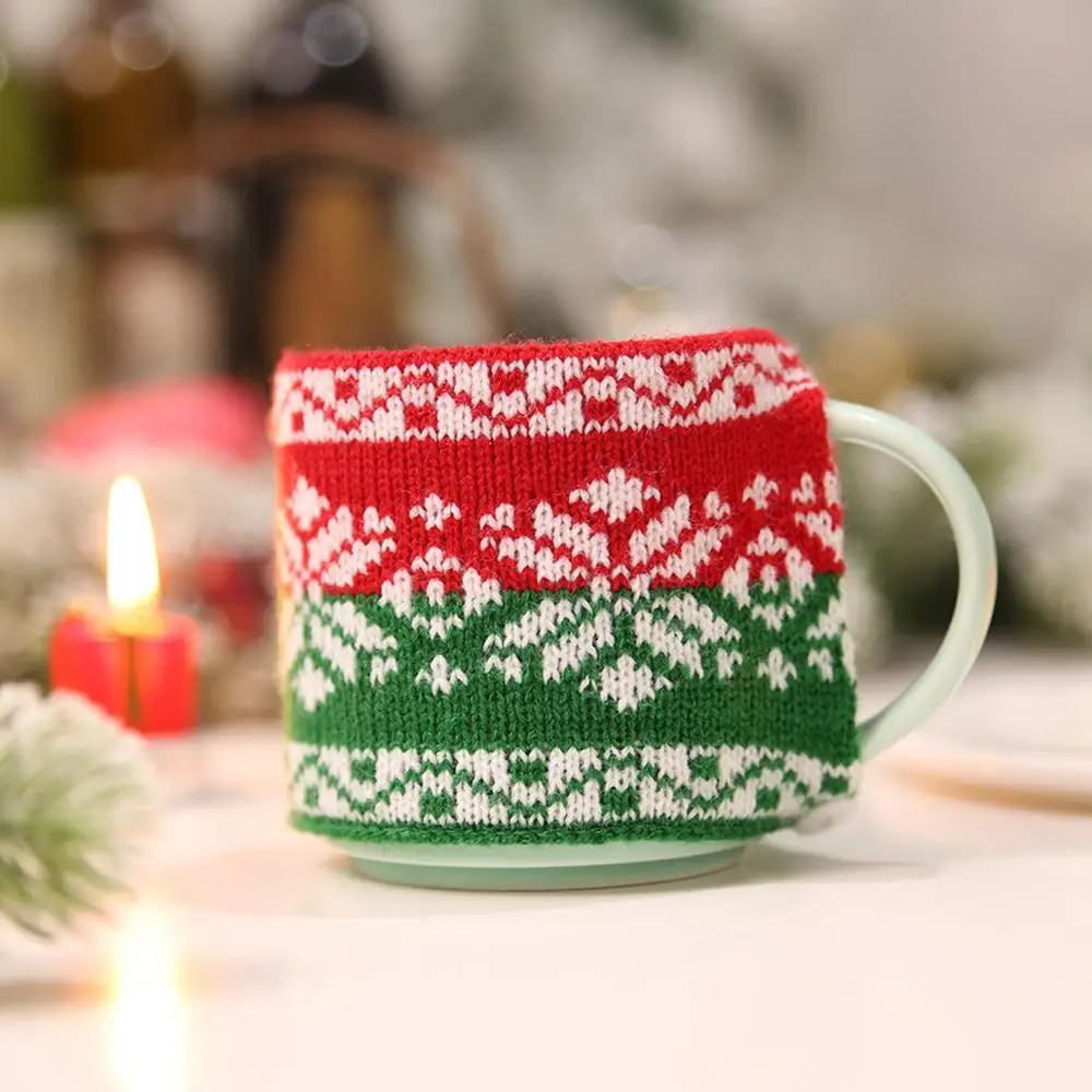 Mugs Holder 1 Taoup Merry Christmas палочка для выпечки Скалка Деревянная Рождественская декорация для дома рождественские украшения Noel Navidad десерт реквизит - Цвет: Mugs Holder 1