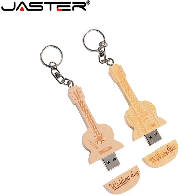 JASTER логотип на заказ деревянная гитара ручка привод Гитара s usb флэш накопитель