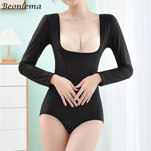 OPEN BUST THERMAL BODYSUIT THONG CONTROL BODY SUIT BRALESS SLIM SHAPER WOMAN