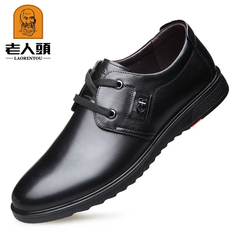 

LOTORY Autumn New Style Daily Life Work Shoes Genuine Leather Lace-up Business Casual MEN'S SHOES Shoes 167006