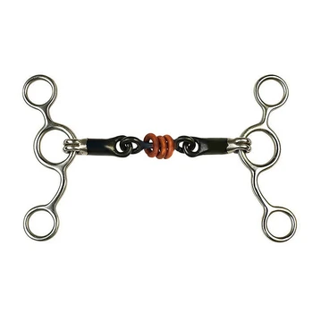 

Horse Bit Stainless Steel Horse Mouth Riding Racing Equipment Double Jointed Mouth Bit Equestrian Decoration Accessory