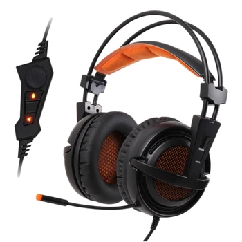 

Gaming Headphones USB Surround Stereo Gaming Headsets with Mic Soft Memory Earmuffs for PC, Laptop, Video Game