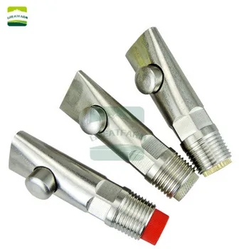 

5Pcs 1/2" Thickening Stainless Steel Pig Head cooper head Drinker Fountain Pig Farming Automatic Feed Water Livestock Equipment