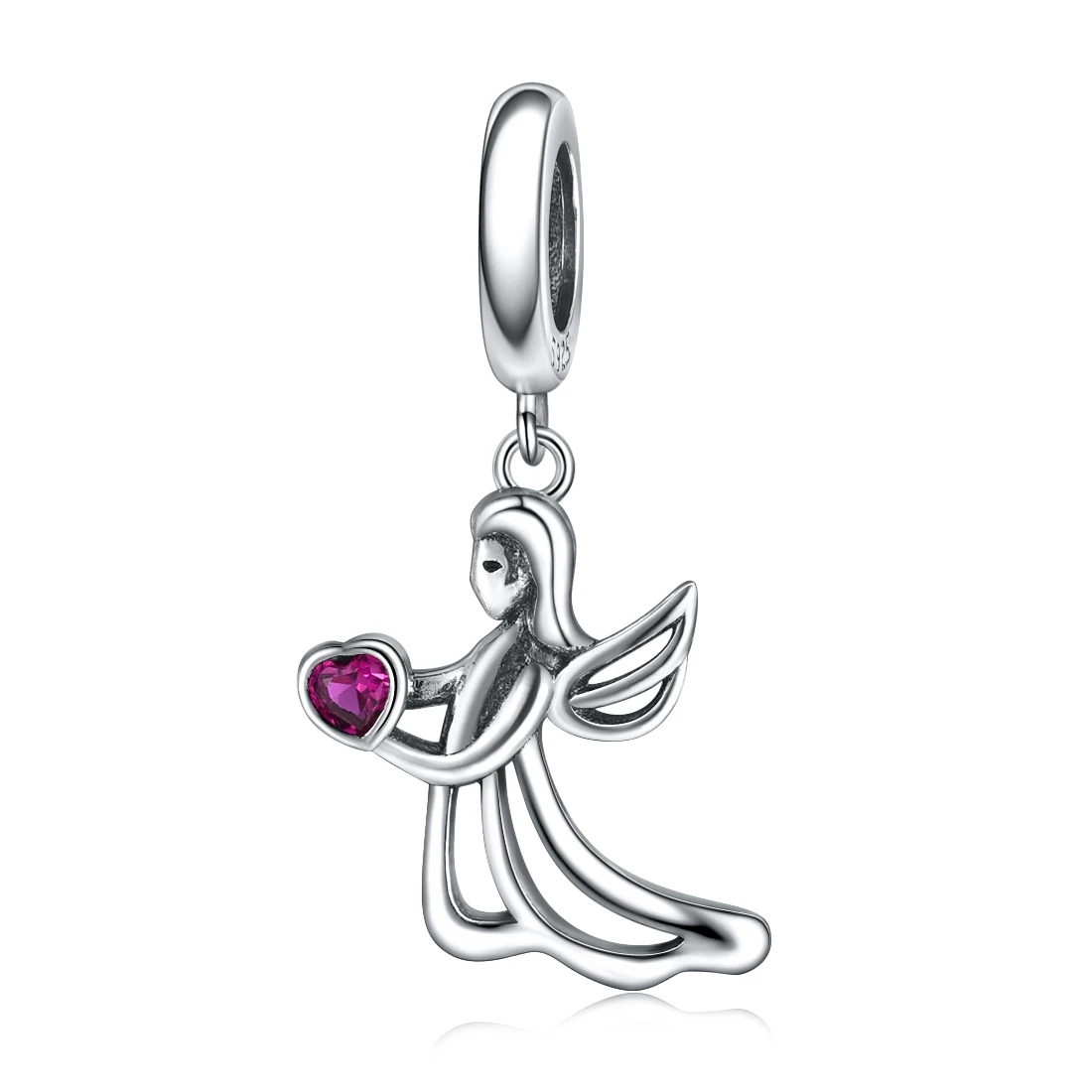 angel pendant DALARAN 925 стерлингового серебра Ангел Подвески с бусинами подходят оригинальные Подвески Браслет и браслет для женщин DIY для украшения подарка - Цвет камня: angel pendant