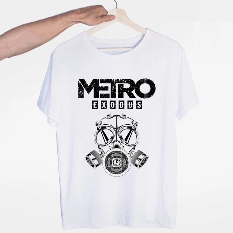 Новейшая футболка Metro футболка Exodus Мужская мода Harajuku игровая футболка Женская Повседневная Metro футболка Exodus - Цвет: 1