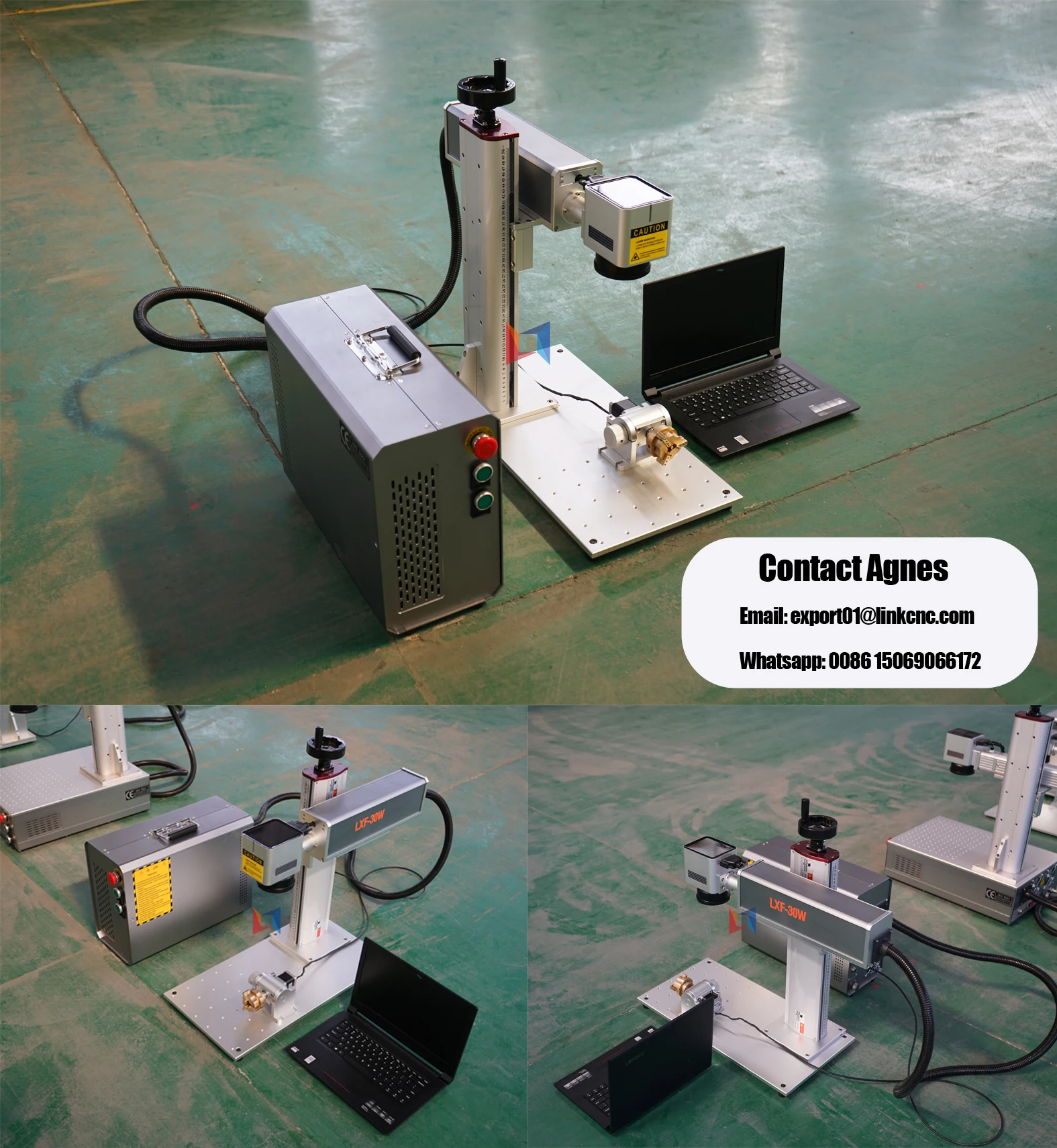20W 30W JPT Mopa fiber color laser marking machine for stainless steel / color fiber laser marker