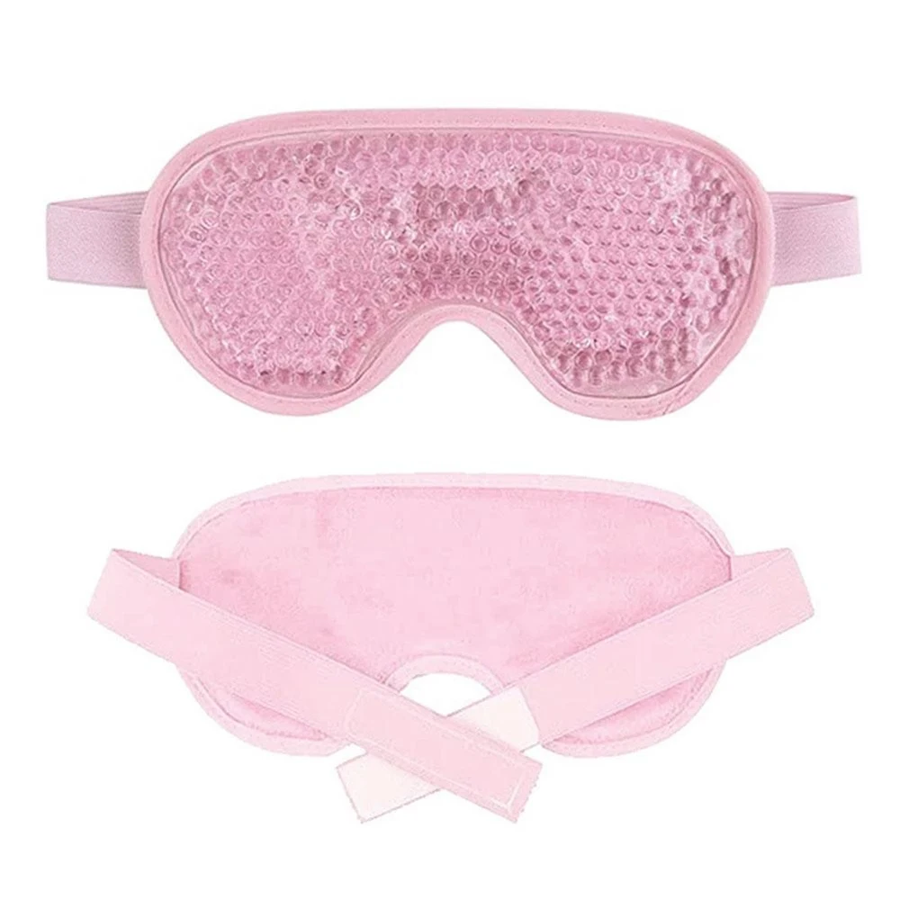 Reusable Pvc Gel Beads Eye Mask Flexible Soothing Relaxing Sleeping Mask Ice Goggles Hot Cold Therapy