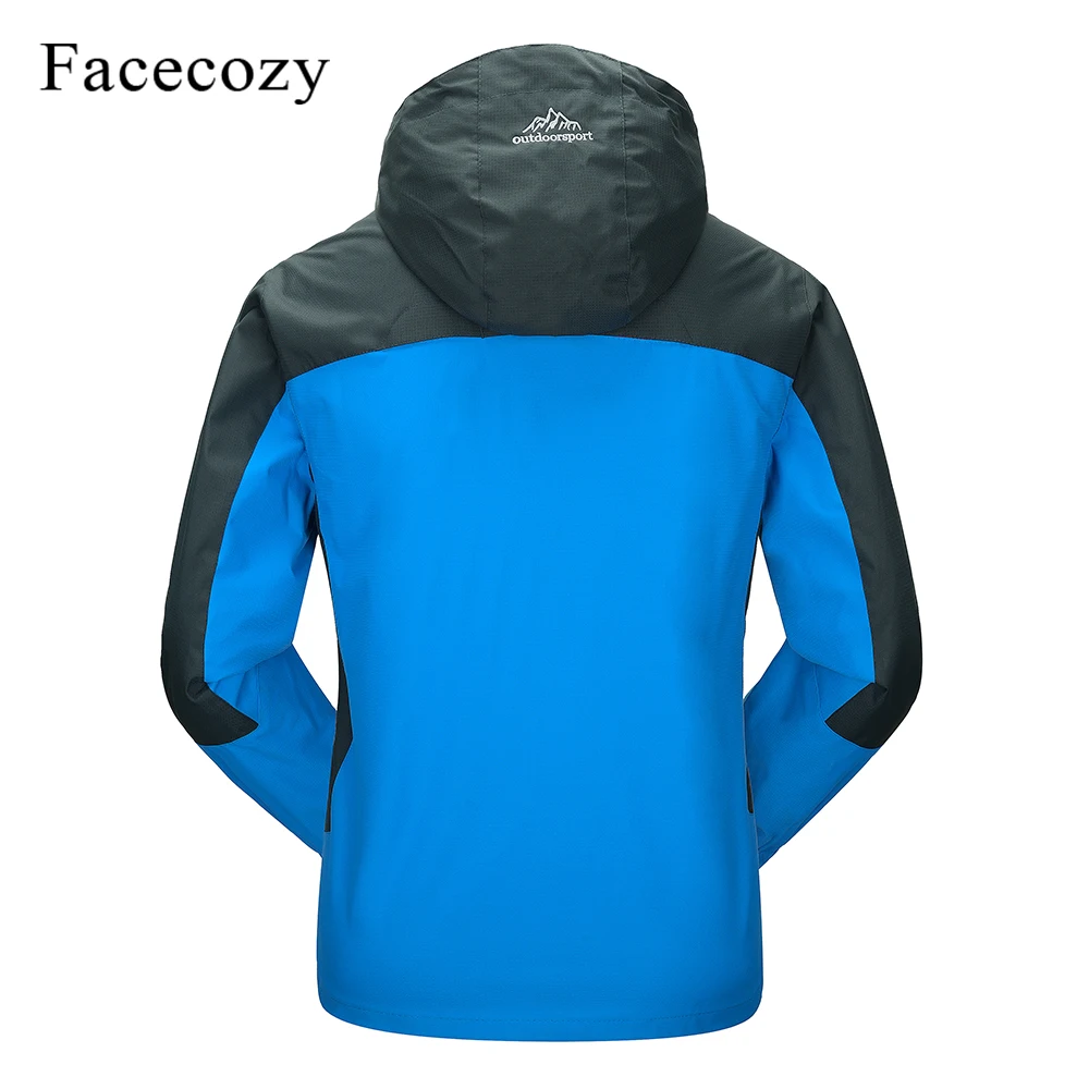 Skup Facecozy mężczyźni kobiety zima Outdoor wodoodporna kurtka turystyczna sport wspinaczka Trekking ubrania z kapturem Camping polowanie płaszcze wędkarskie