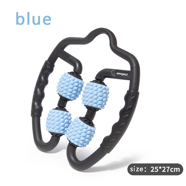 US $15.39 4-Point Multi-Functional Foam Roller Massager Body Building Equipment Massager Fitness Arm Leg Neck