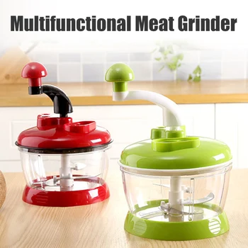 

Food Processor Manual Multifunctional Meat Grinder Chopper for Home Kitchen @LS