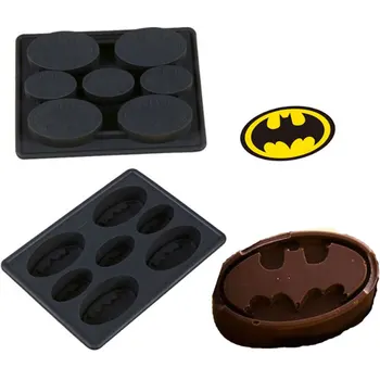 

Hot Sale New Bat Wing Comic Hero Batman Shape Ice Cubes Tray Silicone Ice Cream Molds Maker Form Chocolate Mold For Party