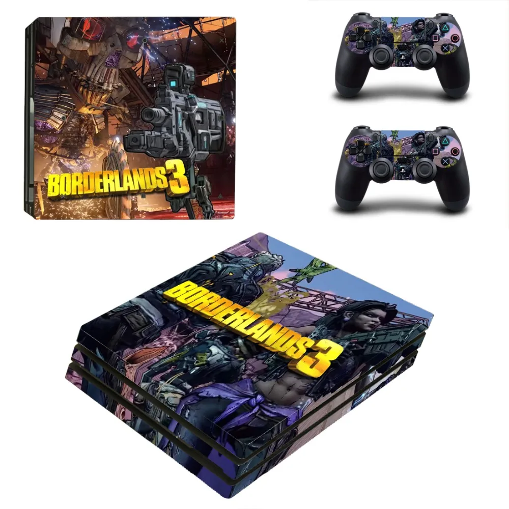 Игра Borderlands 3 PS4 Pro кожи виниловая наклейка, стикер для sony Playstation 4 консоли и 2 контроллеры PS4 Pro кожи Стикеры s