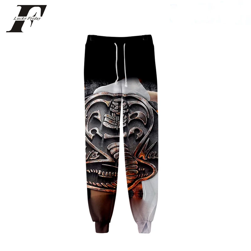 Cobra Kai Fashion Joggers спортивные штаны для мужчин kpop змеиный принт узкие голенища Спортивные Штаны спортивные брюки узкие брюки осень