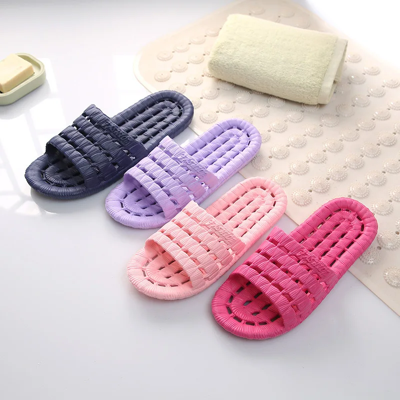 Summer Couple Slippers for Women Men Multicolor Soft Bottom Non-slip Bathroom Leaking Hollow Home Sandals slippers sandals shoes slippers sandals non slip slippers female slippers