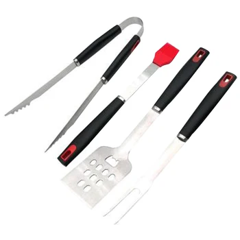 

4pcs Stainless Steel BBQ Grilling Utensil Tool Set Heavy Duty Grill Accessories LBShipping
