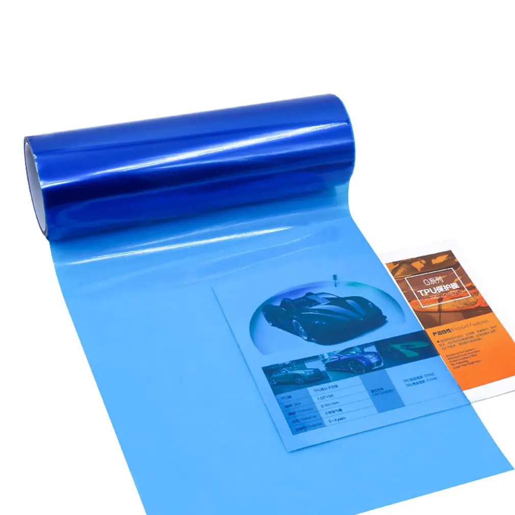 30*100cm Color Changing Stickers Translucent Film Headlights Taillights Styling Protection Film Car Accessory - Цвет: Blue