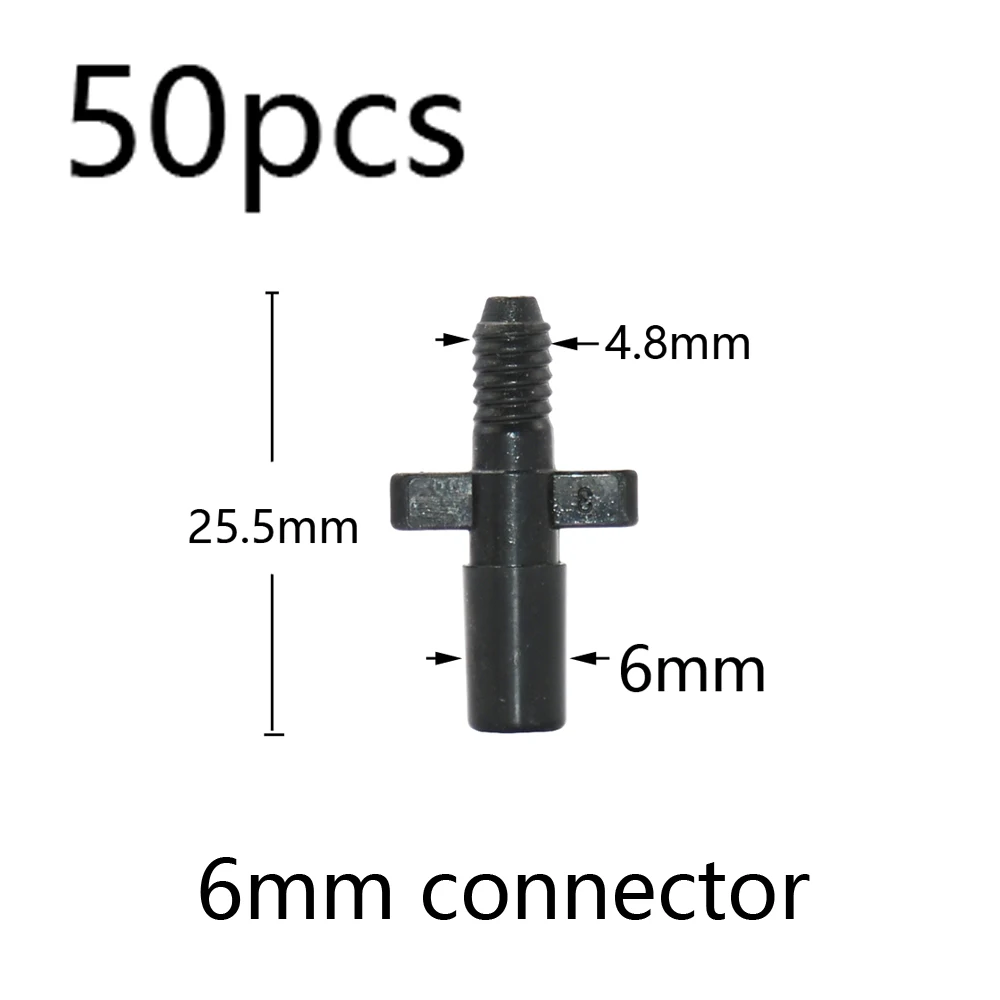 Garden Irrigation Connectors Barbed Single Double Tee Elbow Drip Arrow Cross Coupling Watering Fitting For 3/5 4/7mm Hose 