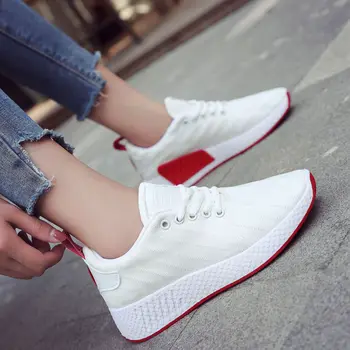 

MXHY2019 spring, summer and autumn Korean version of the thick breathable casual single shoes wild flat mesh sneakers Mesh