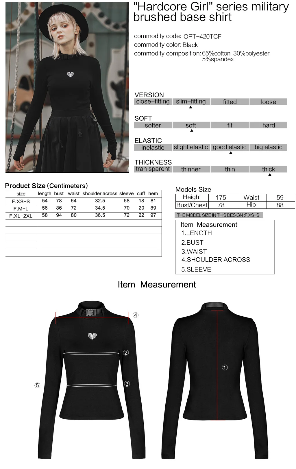 PUNKRAVE Women's Punk 