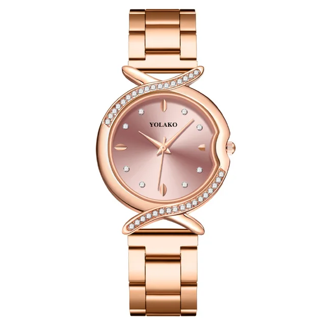 Women Watches Luxury Fashion Rhinestone Quartz Wristwatch Female Casual Stainless Steel Watch For Girl Gift Relogio Feminino 1