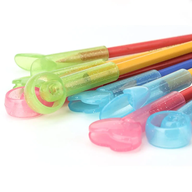 

3pcs/Lot Pencil Cap Cute Pencil Extender Safety Pencil Grips For Kids Handwriting Student Pencil Topper Office School Supplies